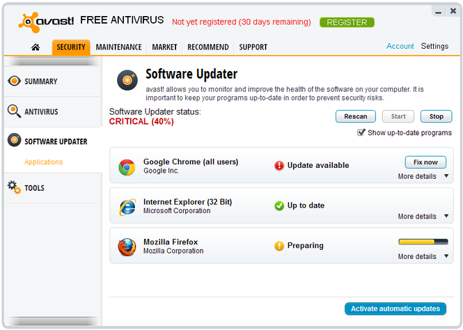 Avast Free Antivirus 17.6.2310